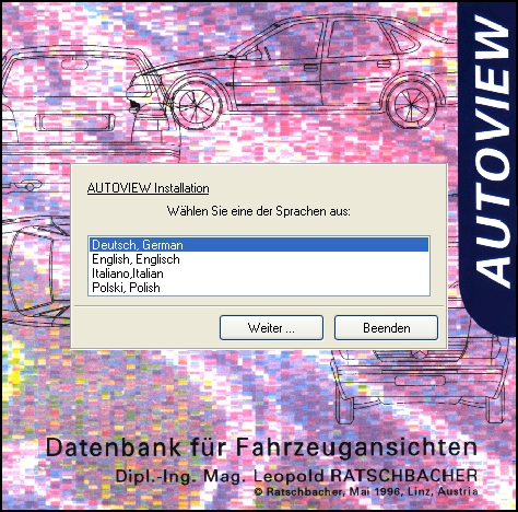 the installer startup screen