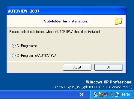 sub-folder selection