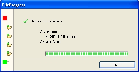 the Update Configurator working window