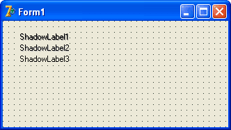 TShadowLabel component in a Windows form